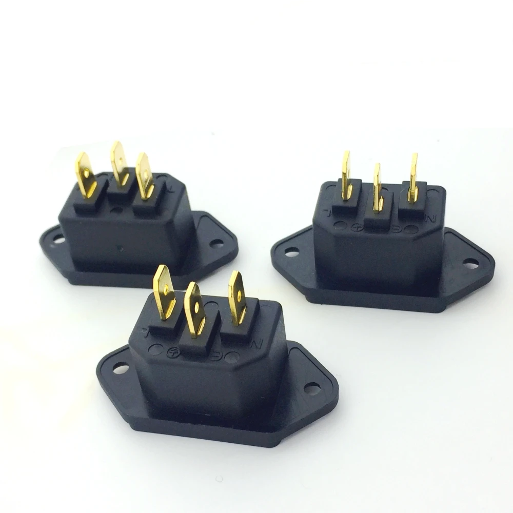 3 шт. FURUTECH FI 06(G) IEC Входная розетка контактная сварная версия медная позолоченная
