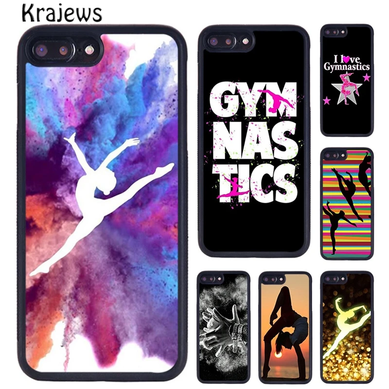 Чехол для телефона с гимнастическим силуэтом iPhone 5 6 S 7 8 Plus 11 12 13 Pro X XR XS Max Samsung Galaxy S6