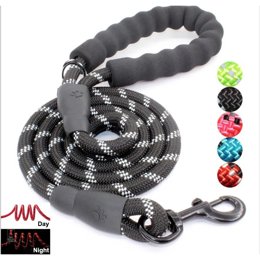 Светоотражающий длинный поводок для собак собака Альпинизм канат капроновый