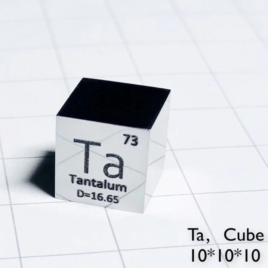 

Tantalum Cube Metal Polished Element Collection Tantalum Target Science Experiment 10x10x10mm Ta for Research and Development