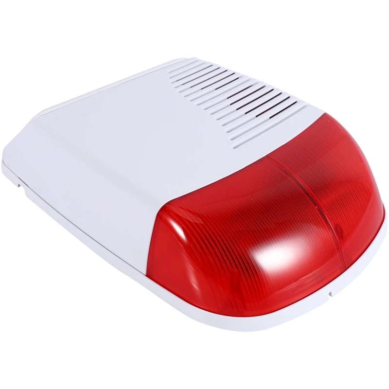 

433MHz Wireless Solar Waterproof Flash Siren Outdoor Strobe Light for Home Burglar Security Alarm System