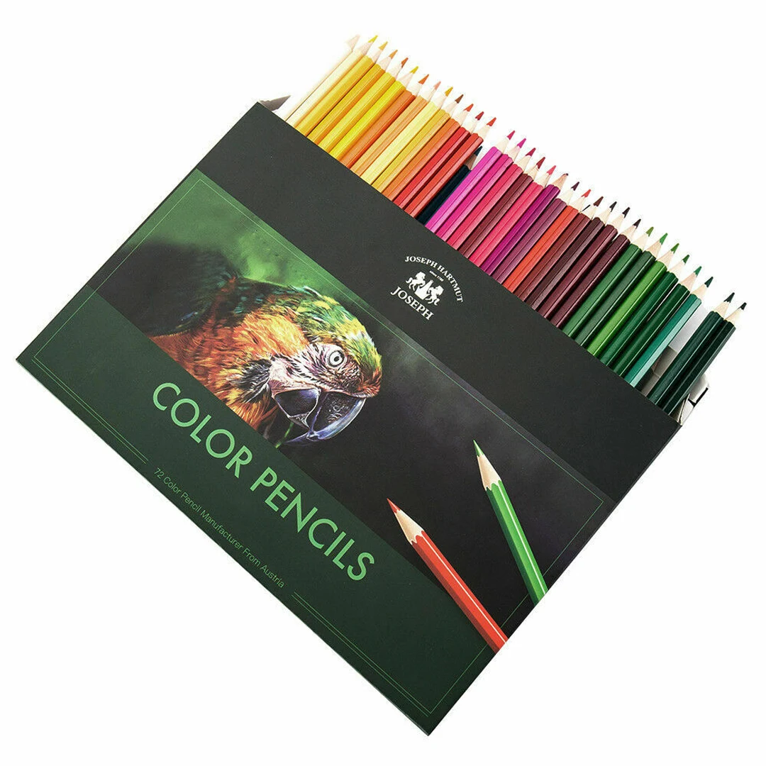 Juego de l&aacute;pices de acuarelas profesionales de 72 colores, l&aacute;pices de colores de madera para pintar bocetos, suministros de arte escolar-5