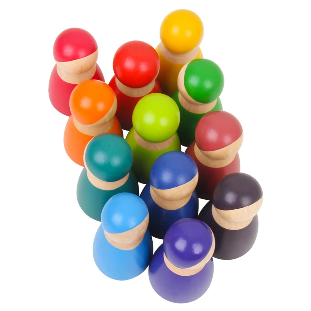 12 шт. детские деревянные блоки Дети развитие умственных способностей игрушка