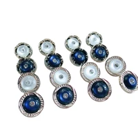 hl 5pcs 17mm new overcoat sweater buttons with rhinestone shank diy apparel sewing accessories