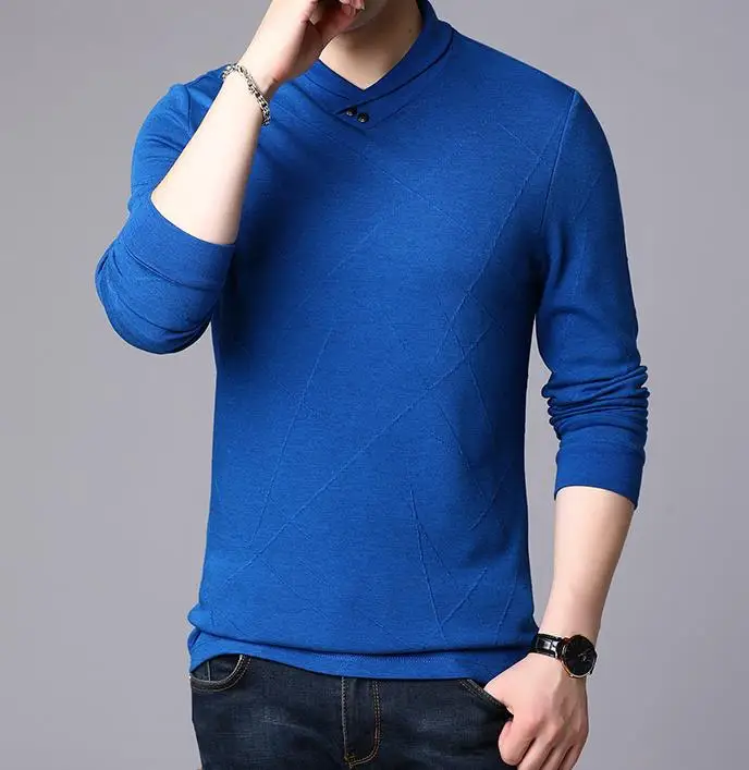 

Новинка 2020, мужские весенне-осенние топы, футболки, свитер с длинным рукавом tian01