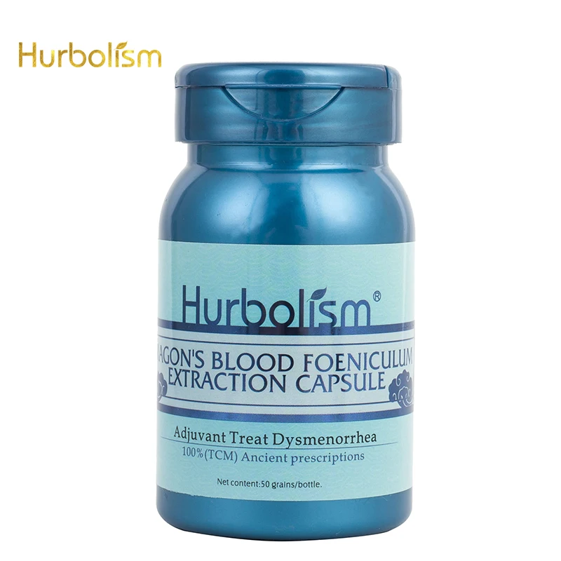 

Hurbolism Dragon's Blood Foeniculum Extraction Capsule, Adjuvant Treat Dysmenorrhea, Plants Extract, No Side Effect, 50pcs