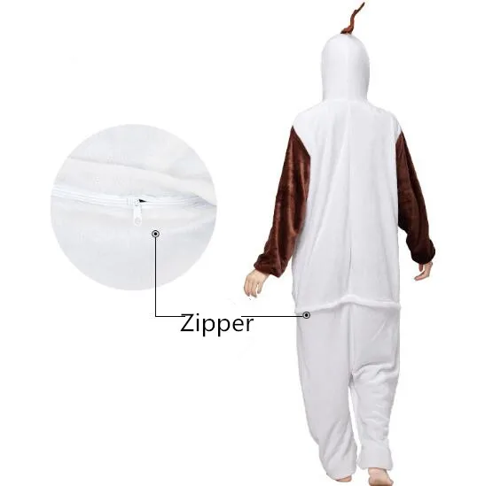 Пижама Кигуруми для взрослых Фланелевая пижама с изображением снеговика Олафа