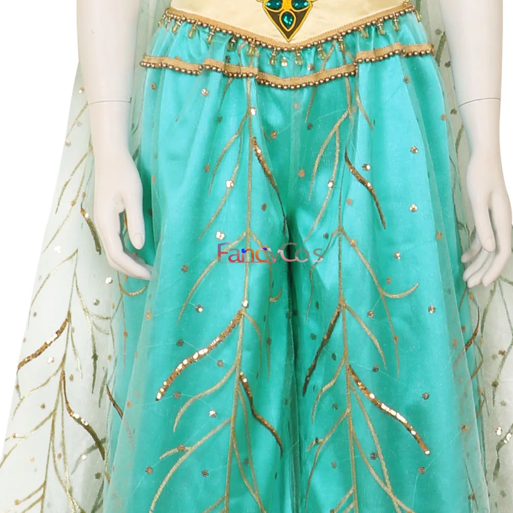 Платье принцессы жасмин из фильма косплей Женский костюм на Хэллоуин роскошный