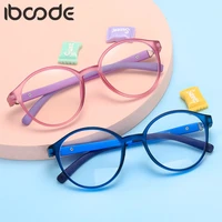 iboode new baby anti blue light glasses children soft eyeglasses kids computer goggle boys girls plain mirror eyewear spectacle