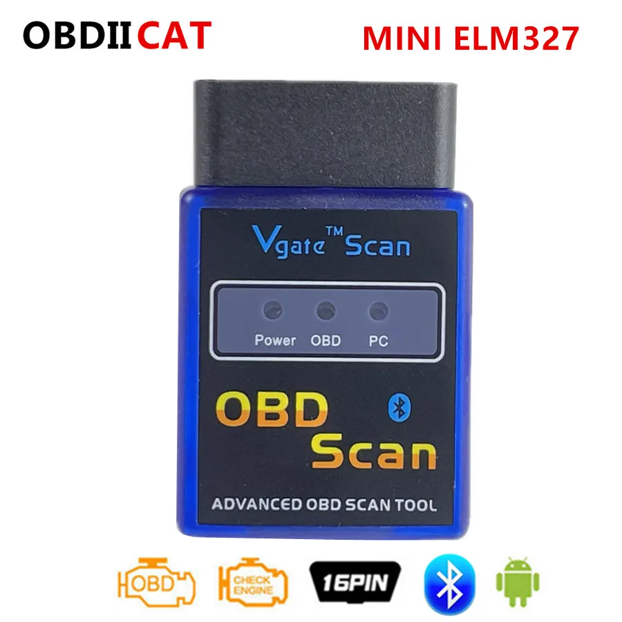 OBDIICAT Super Mini Elm327 Bluetooth OBD2 V2.1 автомобильный диагностический инструмент сканер Elm 327