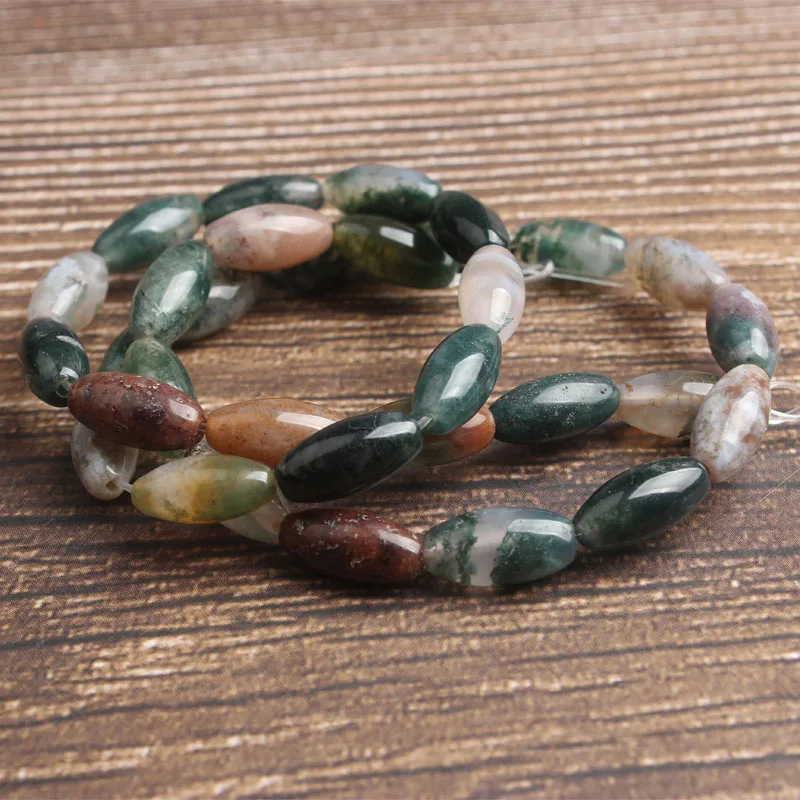 Модные ювелирные изделия Lan Li 15x6 мм разноцветные натуральные камни бусины