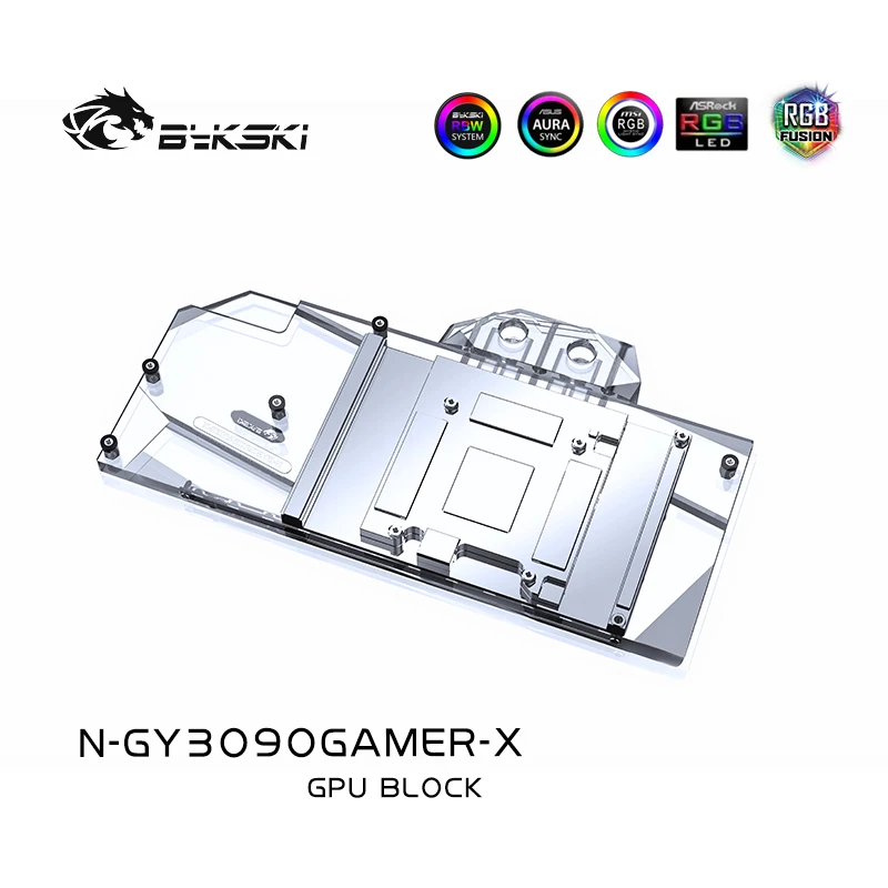 

Bykski PC water cooling GPU cooler video Graphics Card Water Block for GLAXY RTX3090 rtx 3080 Gamer Shinyo N-GY3090GAMER-X