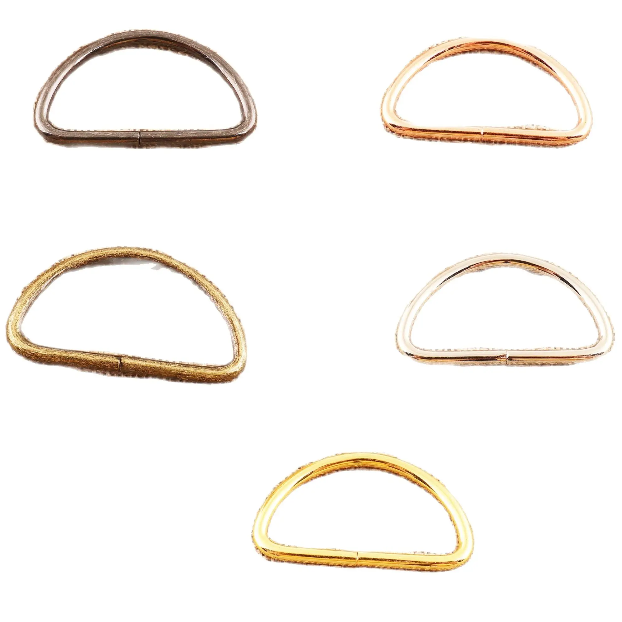 20 шт. металлические D-образные кольца-пряжки из кожи