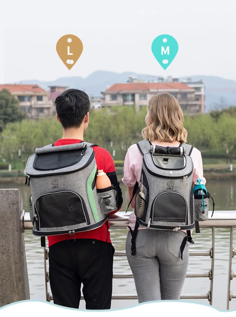 Dog Carrier Backpack Bag Breathable Dogs for small dogs Cat Bag Portable Pet Shoulder Dog Stuff Hiking Travel Walking Riding