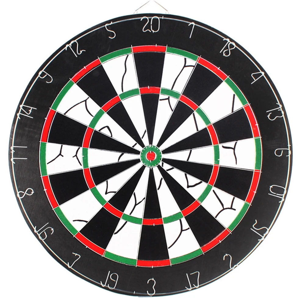 

17in Double Side Dartboard Professional Dart Board Game Set with 6 Plastic Darts for Competition Family Entertainment