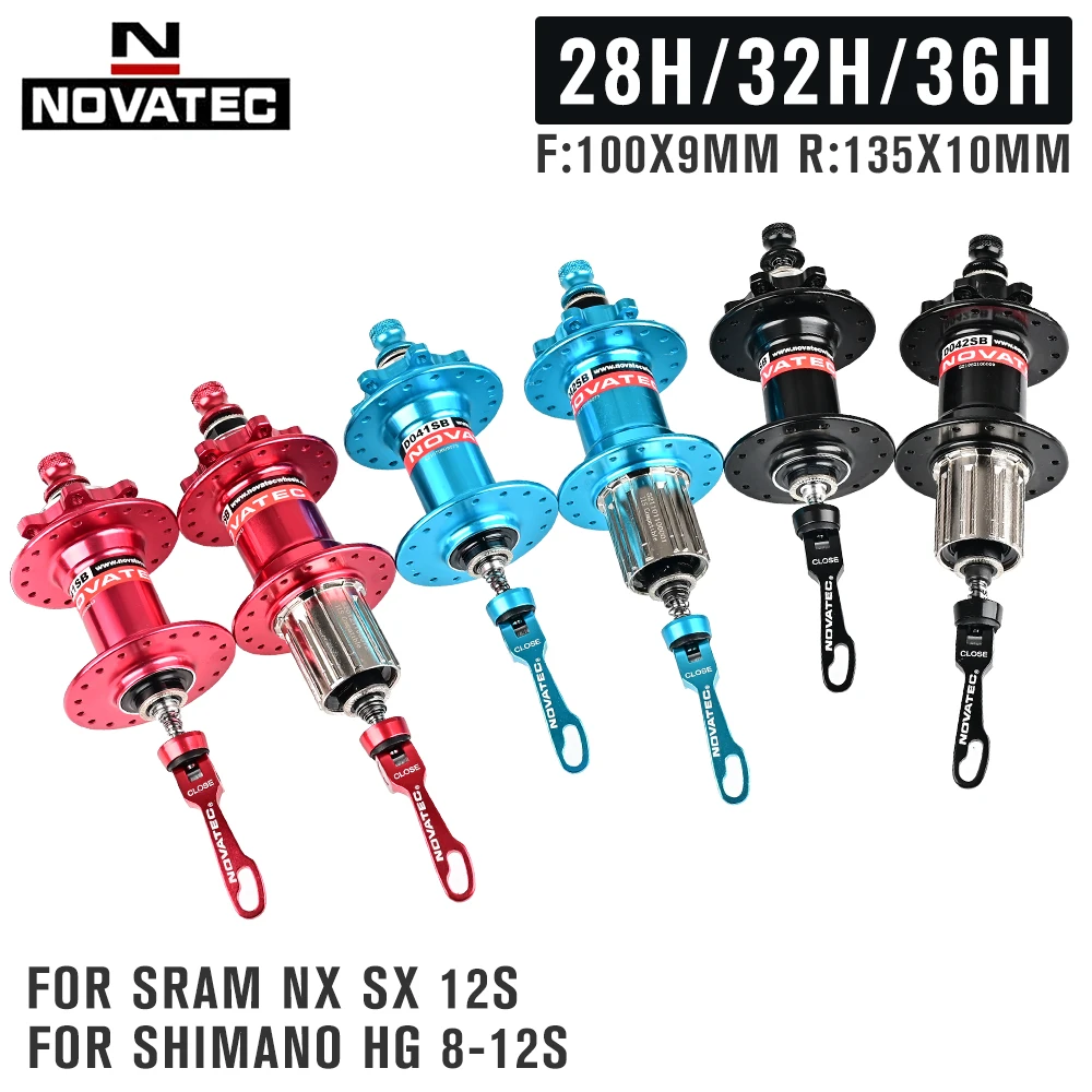 Novatec D041SB D042SB велосипедная ступица MTB велосипед Горный подшипник диск втулки