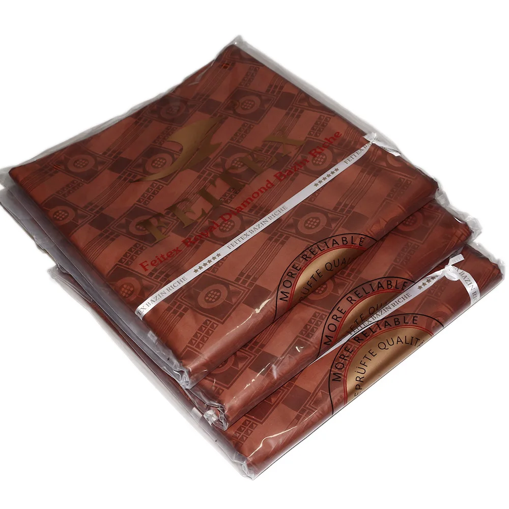 

Brown Color Tissu Bazin Riche Fabric Shampoo Guinea Brocade Fabric Dubai Fabric African Prints Fabric High Quality 10yard/lot