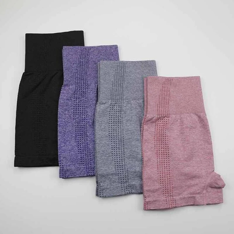 Шорты женские для фитнеса и йоги эластичные бесшовные спортивные Леггинсы с