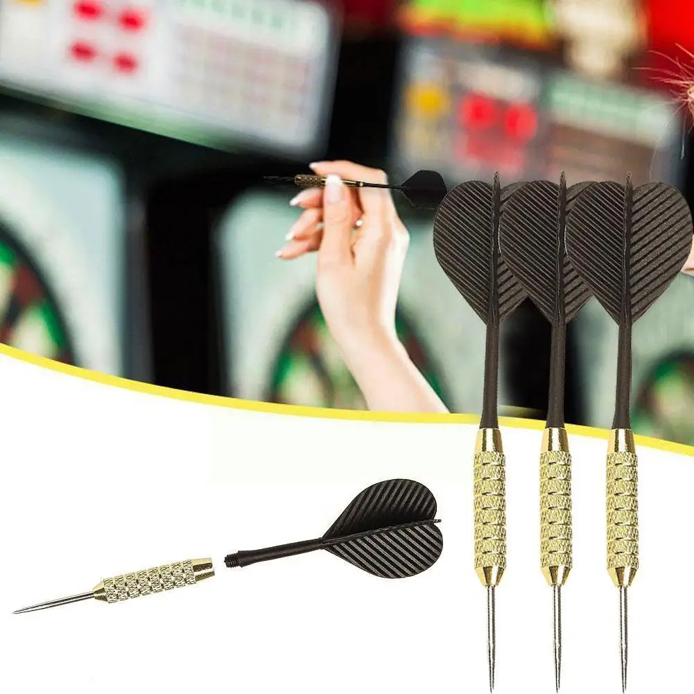 

3 Pcs/sets Of Darts Professional High Quality Steel Tip Dart Shafts Dart Aluminium With Flights Nice H0v2