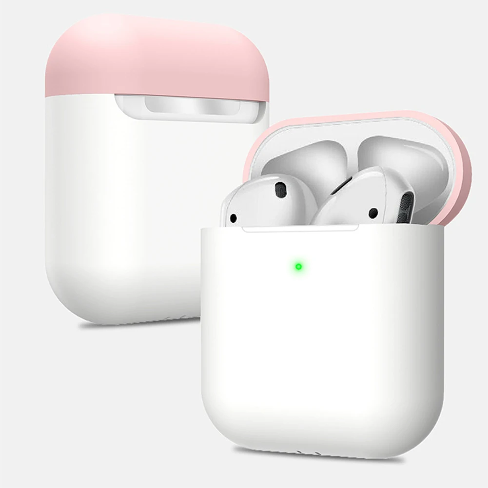 Яркий Цветной наушник чехол для AirPods 2 1 универсальный противоударный защитный