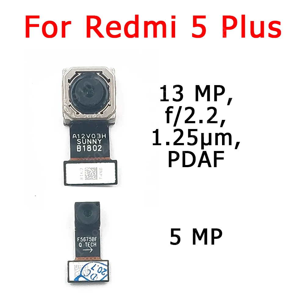 Оригинальная передняя и задняя камеры для Xiaomi Redmi 5 Plus модуль основной гибкий