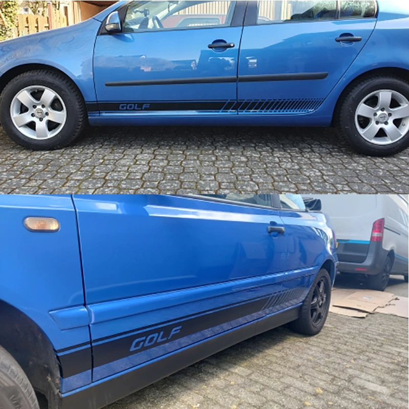 Наклейка 2 шт./компл. Автомобильная виниловая полоса юбка наклейка боковые