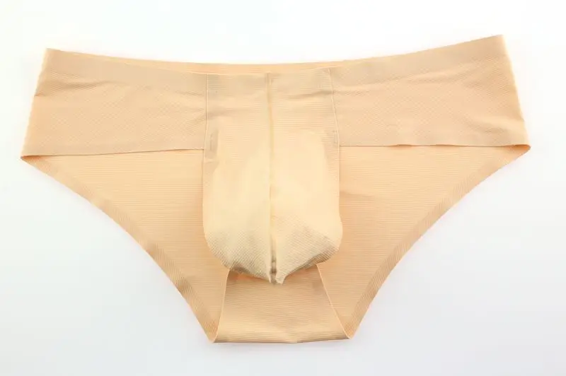 

2020 Brand Men's Ice Silk Underwear Men 3D Seamless Sexy Briefs transparent Ultra-thin thread Panties Men Gay Bikini