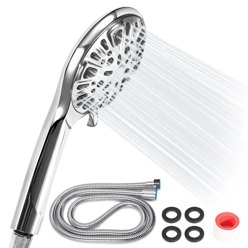 

High Pressure Shower Head With Handheld, 9 Spray Modes Detachable Shower Head,Shower Hose Attachment For Shower Head
