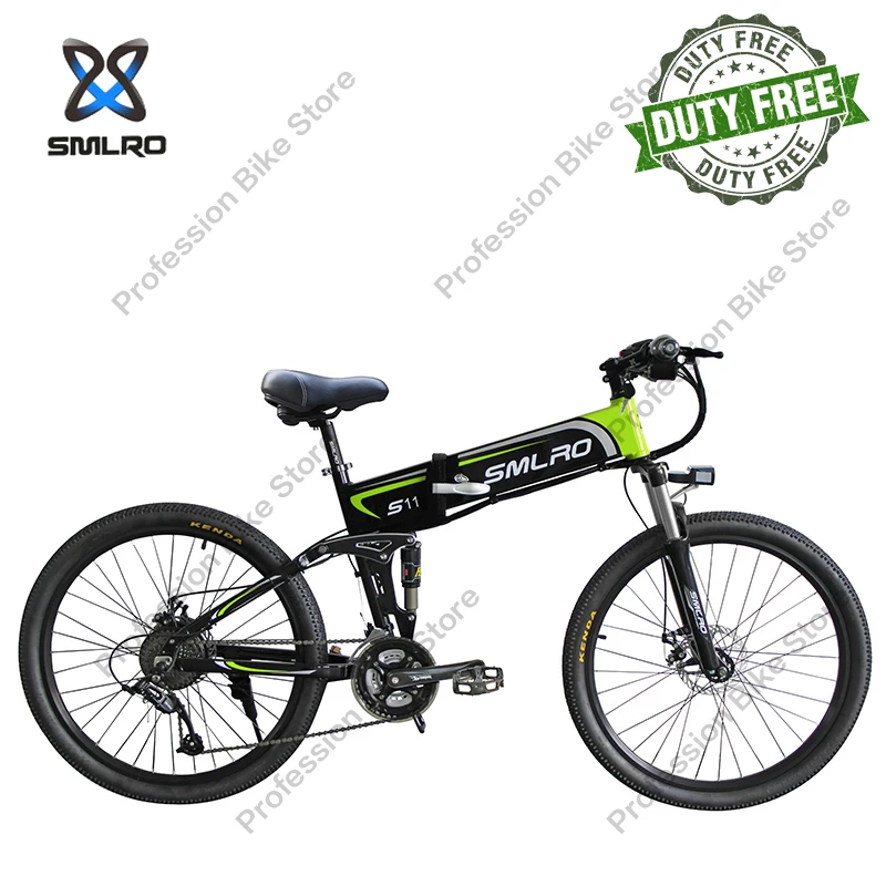 

Электровелосипед SMLRO S11a S11Sa, складной велосипед для езды по бездорожью, для взрослых, с литиевым аккумулятором, 21 скорость, 1000 Вт, 48 В, для горн...