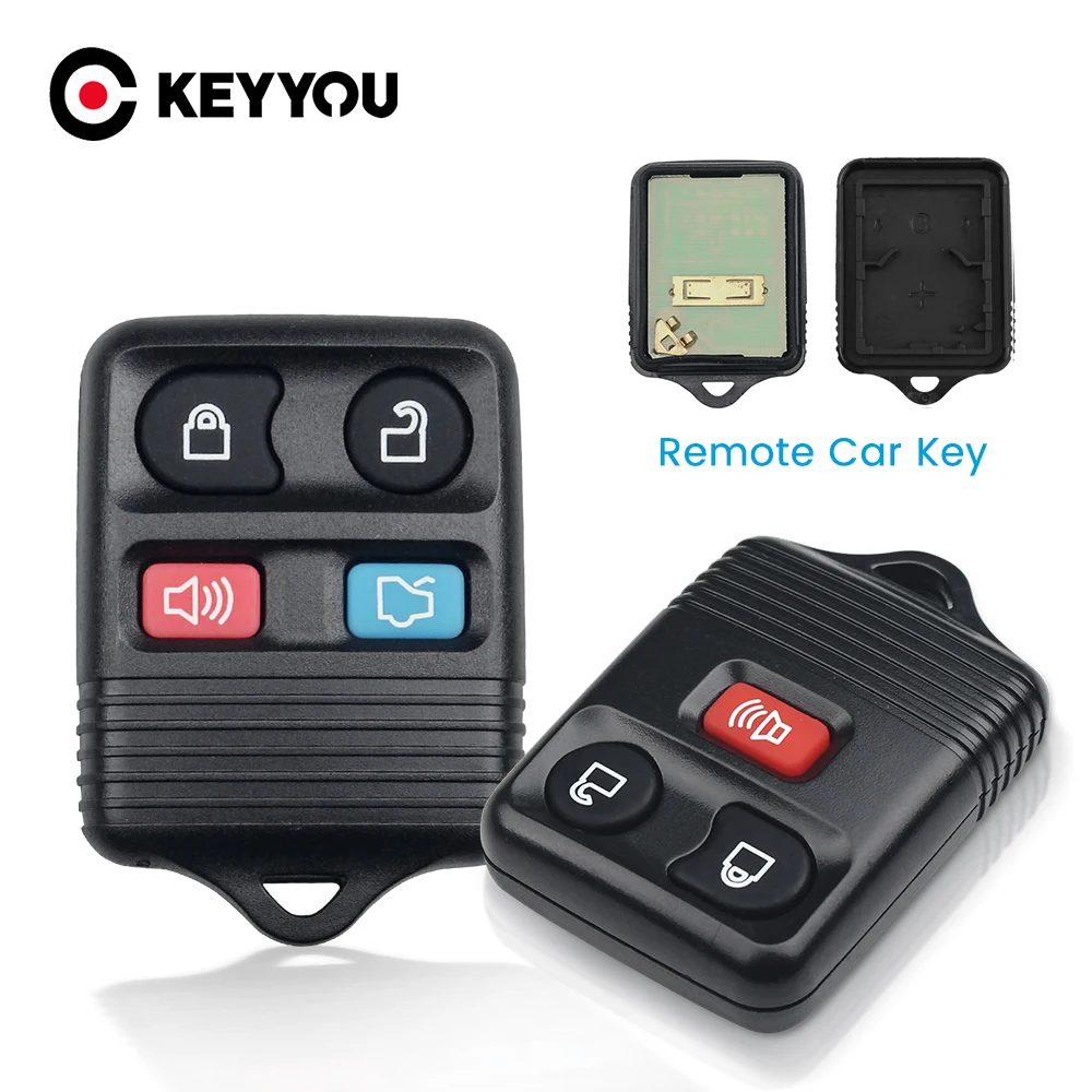 KEYYOU Автомобильный ключ 315 МГц 2/3 кнопки подходит для Ford Escape Explorer 2002 бесключевой