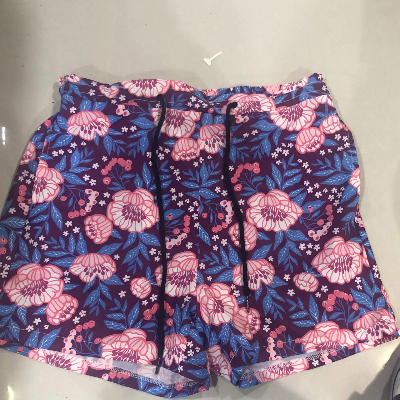 

Summer Mens Shorts Summer Casual Fitness Bodybuilding Flowers Printed Men Clothing Pockets Beach Shorts Pants Pantalones Cortos