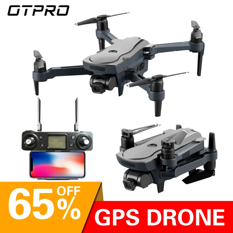 OTPRO Дрон 4K gps Дрон WiFi fpv Квадрокоптер бесщеточный мотор сервопривод камера Интеллектуальный обратный Дрон с камерой игрушки VS X9