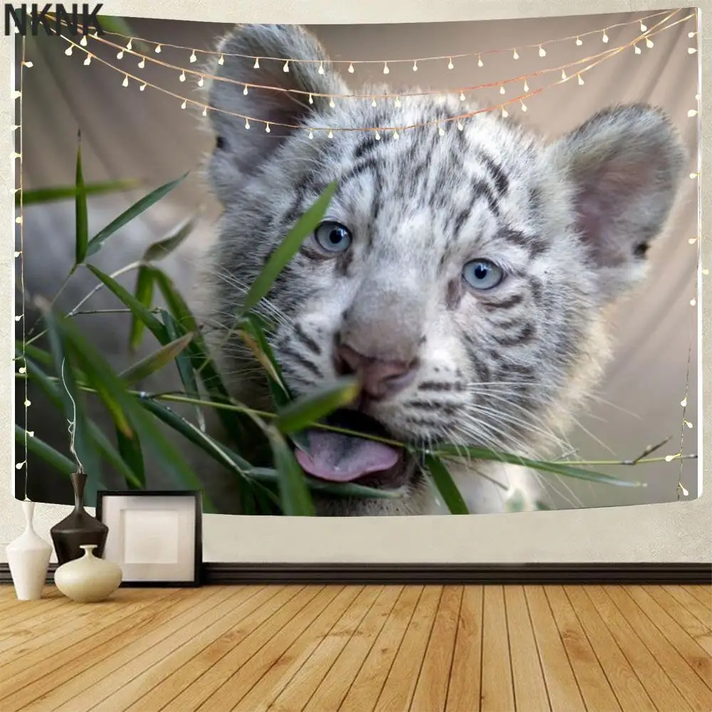 

NKNK Brand Tiger Tapestry Animal Tenture Mandala Plant Tapestries Funny Wall Tapestry Decor Boho decor Hippie New