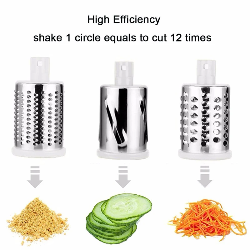 

Potato Carrot Grater Slicer Vegetable Cutter Round Mandoline Slicer Stainless Steel Multifunction Chopper Blades Kitchen Tools
