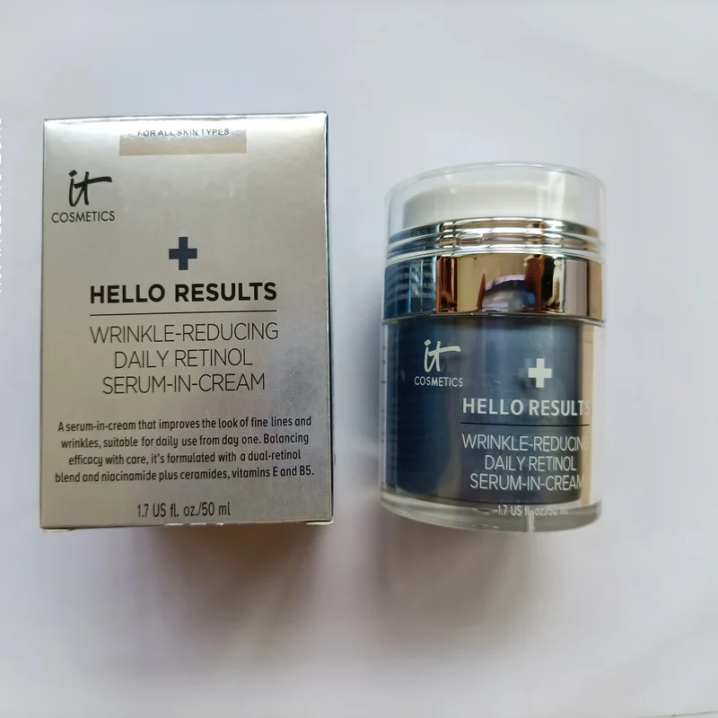 

Wholesale NEW It Cosmetics Hello Results Wrinkle Reducing Daily Retinol Serum in Cream 50ml Face Skin Care Wrinkle Removal