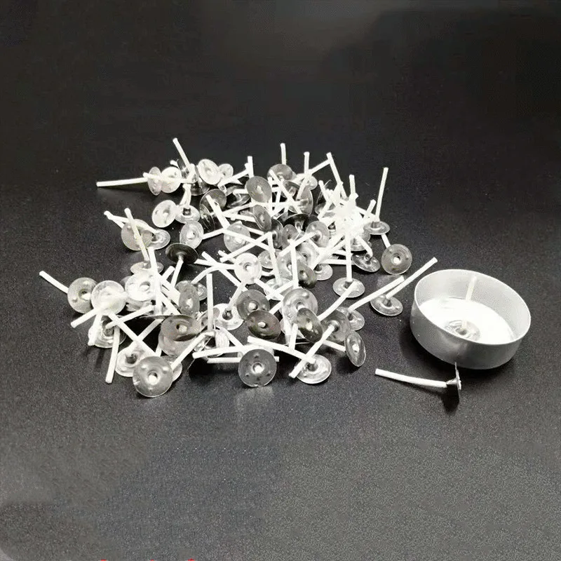 100 шт. свеча воск фитиль сердечники изготовление чистый хлопок фитили 2 6 см | Дом и