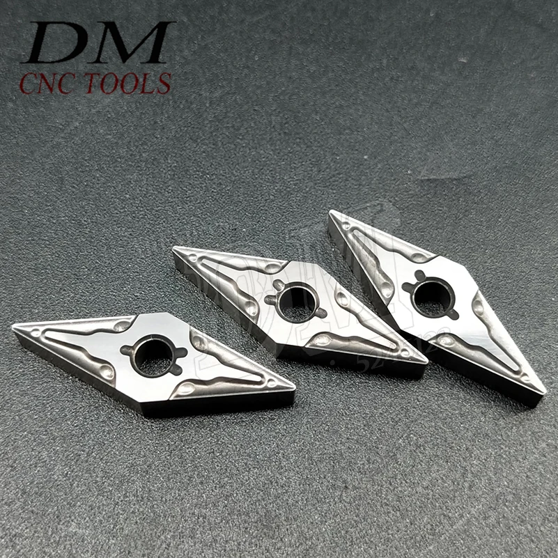 

10PCS VNMG160404-MA Cermet Inserts For Machining Steel Parts VNMG331 Rhombus Carbide Inserts CNC Lathe Cutting Inserts