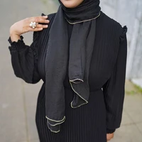 18080cm soft voile hijab scarf for muslim women kim sideheadscarf femme musulman netherlands arab shawls and wraps