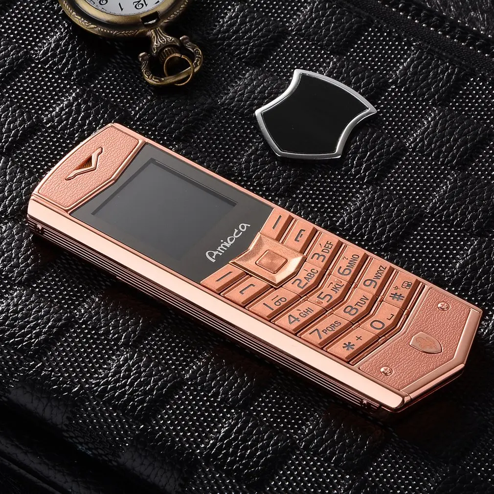 

Mobile Unicom Metal Leather Personalized Phone Elderly Mobile Phone Button Type Multifunctional Mobile Phone
