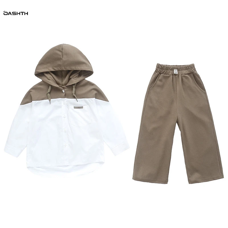 

OASHTH Girls' sets baby spring and autumn new fashionable children's casual two-piece clothes