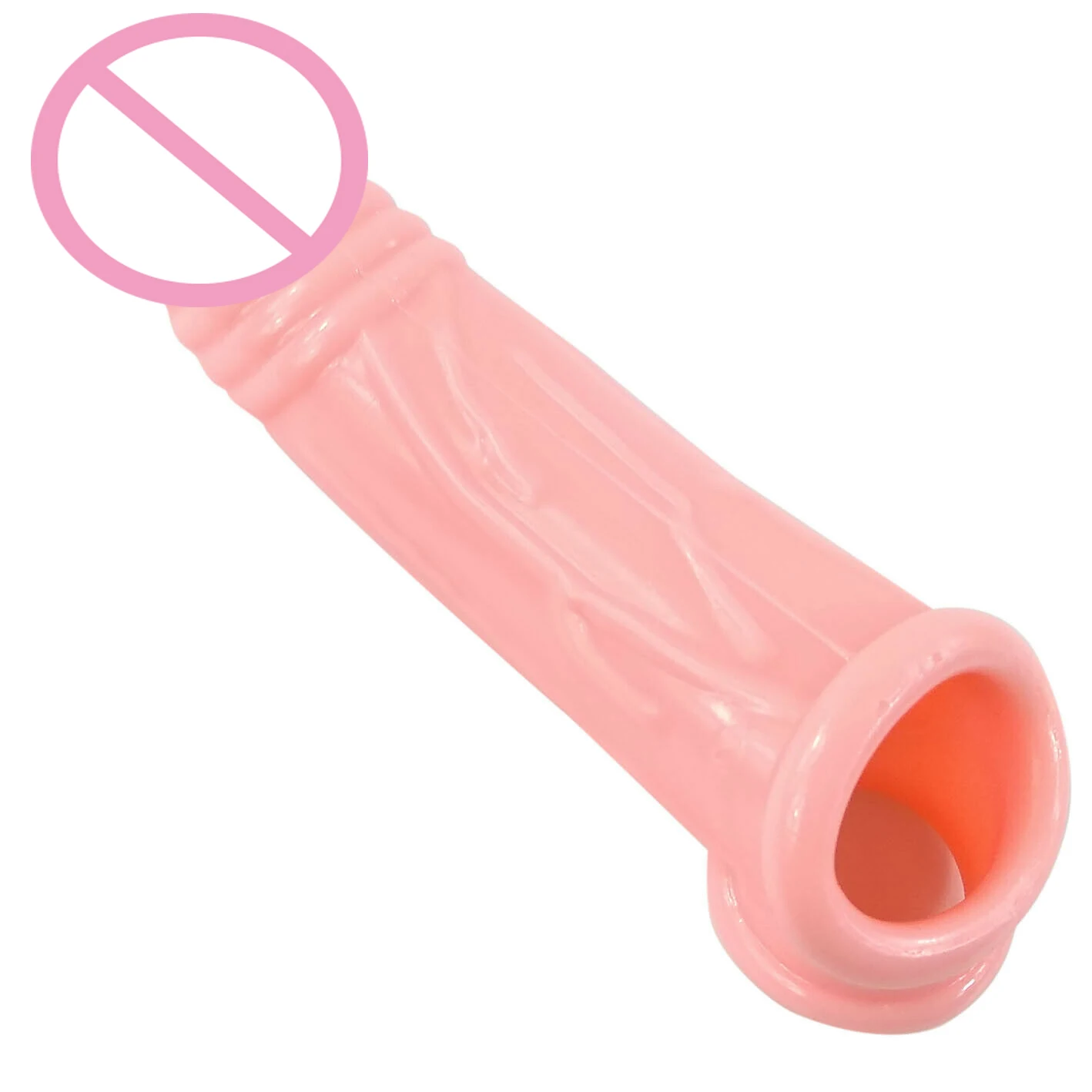 Большой удлинитель для пениса многоразовый Массажер задержки эякуляции насадка