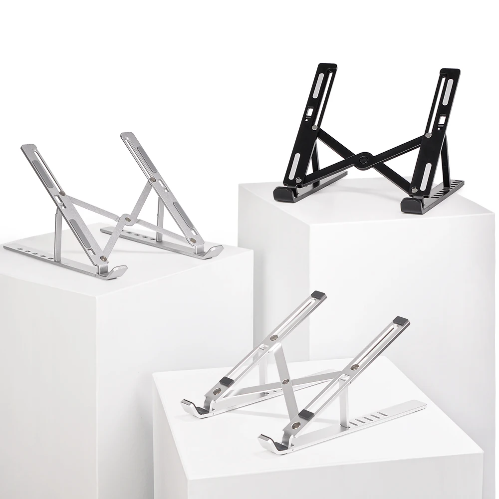 

Portable Laptop Stand Holder For MacBook Air Pro PC Adjustable And Foldable Aluminium Alloy Support Tablet Base for Notebook