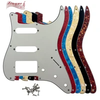 pleroo guitar parts for us 57 8 mounting screw hole standard st hss strat guitar pickguard multiple colour