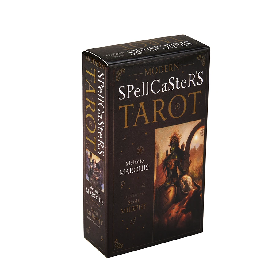 Современный набор Таро карт Spellcaster и книг Wiccan языческие металлические настольные