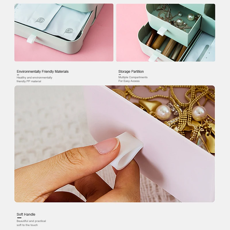 

Large Capacity Drawer Bathroom Make Up Organizer Organizer Women Skin Care Dressing Table Cosmetic Lipstick Beauty Storage Box