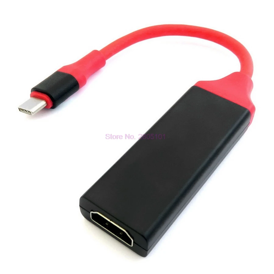 

dhl or fedex 100pcs For Samsung S8 Macbook Type C USB 3.1 Male to 4K HDMI Male HDTV Adapter Cable Type-C