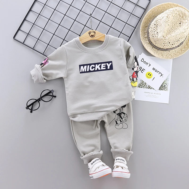 Baby Clothes For Spring Autumn Infant Cartoon Suits Kids Long Sleeve T-shirt Sets Children Fashion Tracksuits Toddler Clothing | Детская