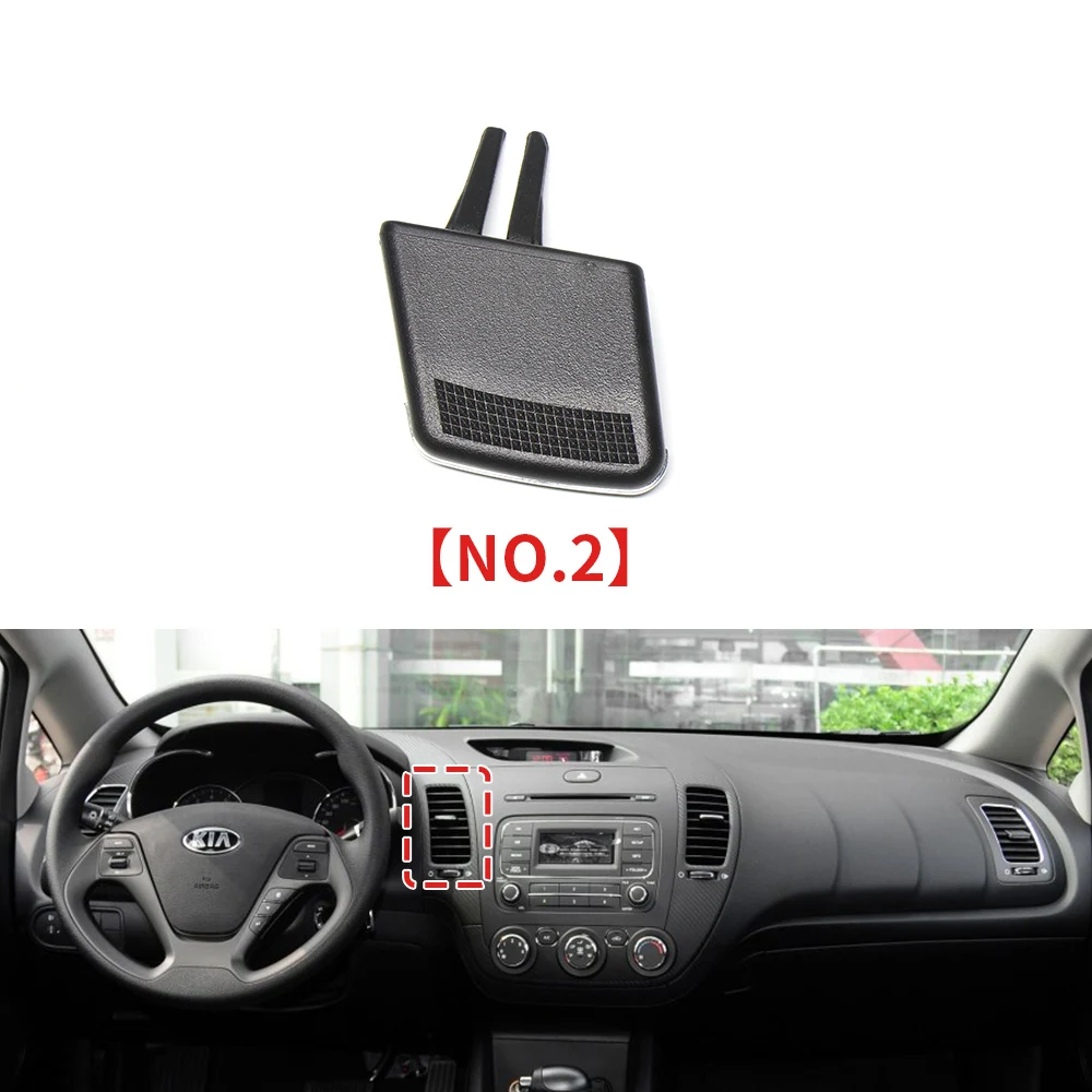 

Передняя часть вентиляционного отверстия для кондиционера автомобиля, зажим для розетки переменного тока, ручка плектра ветрового провода для Kia K3 2011-2018