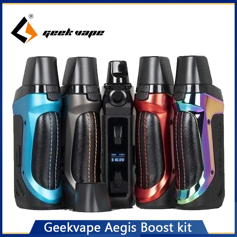 GeekVape Aegis Boost Kit Pod система с 3 7 мл картриджем 1500 мАч встроенный аккумулятор 40 Вт