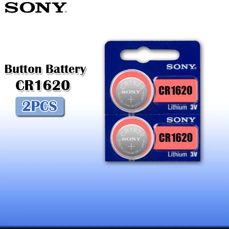 2 шт./партия sony CR1620 100% оригинальная литиевая батарея для ключей автомобиля часы